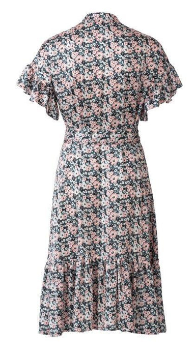 Burda Pattern 6240  Dress with Button Fastening –
 Stand Collar – Frills from Jaycotts Sewing Supplies