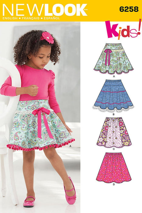 NL6258 Child's & Girls' Circle Skirts from Jaycotts Sewing Supplies