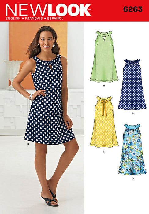 NL6263 Misses' A- Line Dress from Jaycotts Sewing Supplies