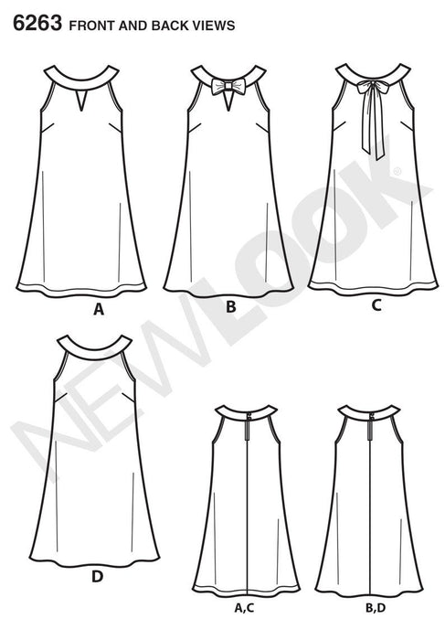NL6263 Misses' A- Line Dress from Jaycotts Sewing Supplies