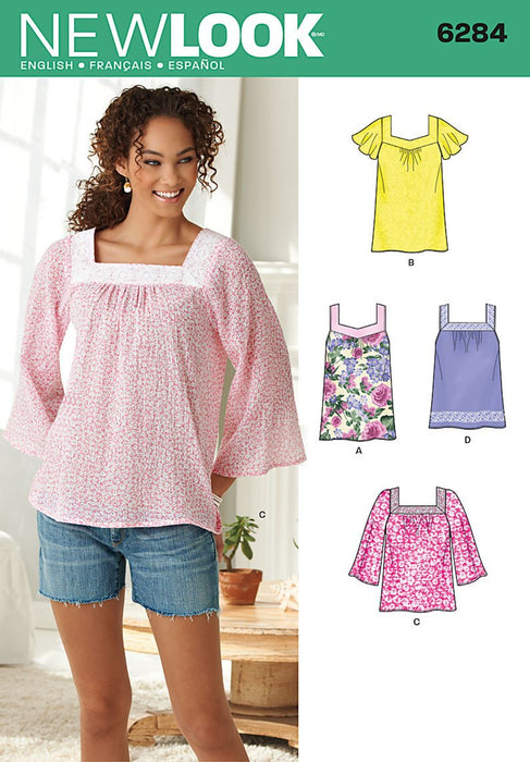 NL6284 Misses' Pullover Top in 2 Lengths from Jaycotts Sewing Supplies