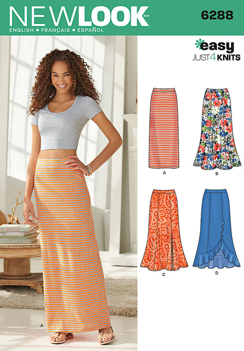 NL6288 Misses' Pull on Knit Skirts from Jaycotts Sewing Supplies