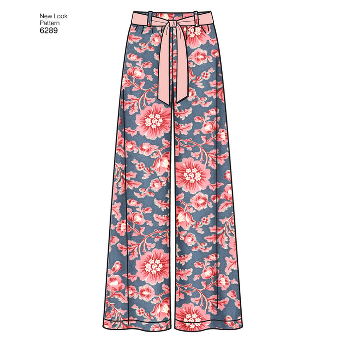 New Look pattern 6289 Misses' Trousers or Shorts from Jaycotts Sewing Supplies