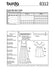 BD6312 Ballet neckline dress sewing pattern from Jaycotts Sewing Supplies