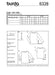 BD6328 Top with boat neckline sewing pattern from Jaycotts Sewing Supplies