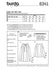 BD6341 Inverted pleat skirt sewing pattern from Jaycotts Sewing Supplies