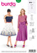 BD6341 Inverted pleat skirt sewing pattern from Jaycotts Sewing Supplies