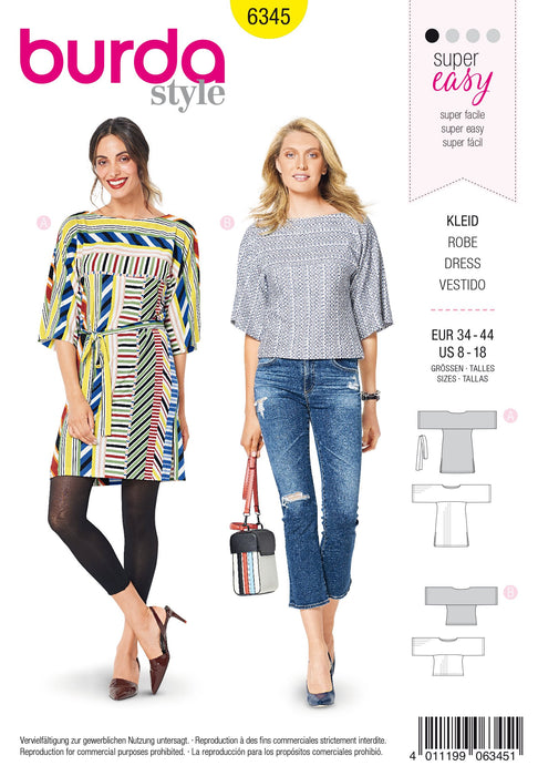 BD6345 Misses' sportswear sewing pattern from Jaycotts Sewing Supplies