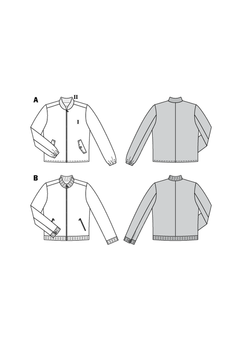 BD6351 Men's jacket sewing pattern from Jaycotts Sewing Supplies