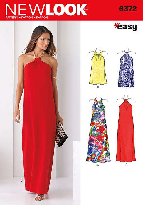 NL6372 Misses' Dresses Each in Two Lengths from Jaycotts Sewing Supplies
