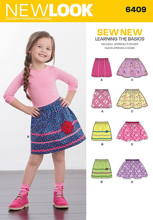 NL6409 Child's Pull-On Skirts from Jaycotts Sewing Supplies