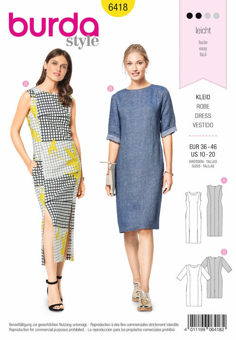 BD6418 Women's Feminine Dresses Pattern from Jaycotts Sewing Supplies
