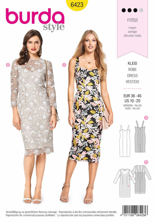 BD6423 Women's Summer Strap Dress from Jaycotts Sewing Supplies