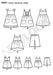 NL6441 Toddlers' Easy Dresses, Top and Cropped Pants from Jaycotts Sewing Supplies