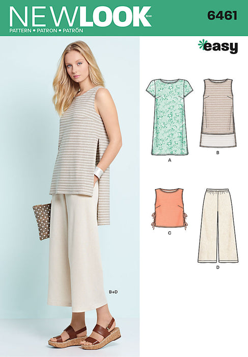 NL6461 Misses' Dress, Tunic, Top and Cropped Pants from Jaycotts Sewing Supplies