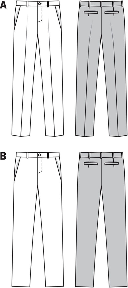 BD6933 Men's Trousers | Average from Jaycotts Sewing Supplies