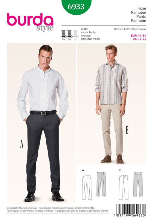 BD6933 Men's Trousers | Average from Jaycotts Sewing Supplies
