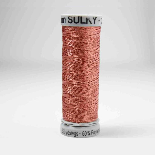 Sulky Metallic Embroidery Thread 7011 Light Copper from Jaycotts Sewing Supplies