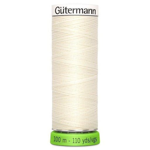 Gutermann Recycled Thread 100m, Colour Ivory from Jaycotts Sewing Supplies