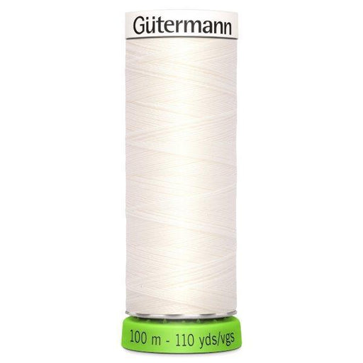 Gutermann Recycled Thread 100m, Colour 111 Off White from Jaycotts Sewing Supplies