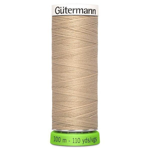 Gutermann Recycled Thread 100m, Colour 186 Beige from Jaycotts Sewing Supplies