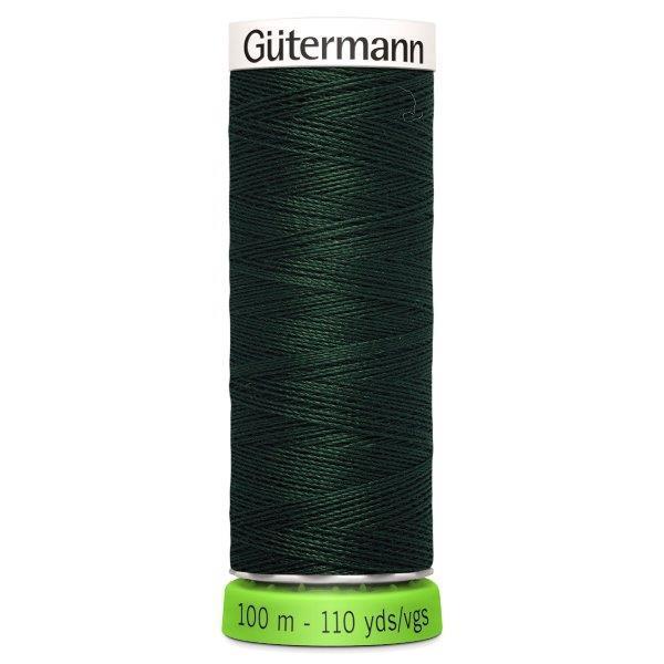 Gutermann Recycled Thread 100m, Colour 472 Dark Green from Jaycotts Sewing Supplies
