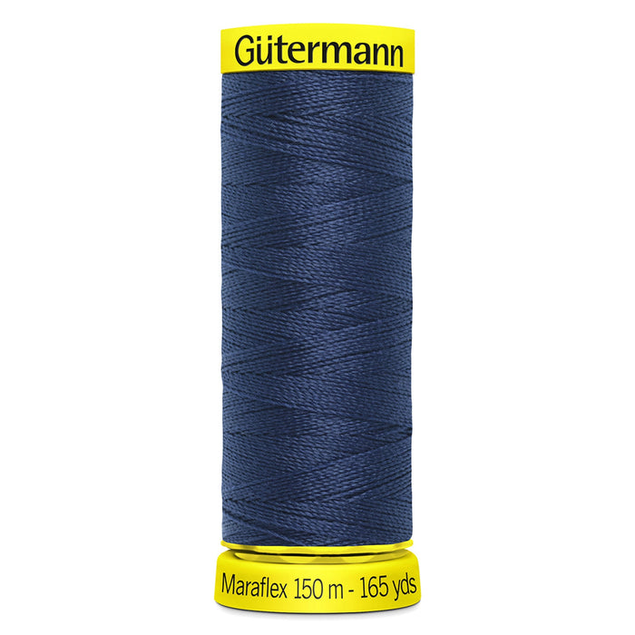 Gutermann Maraflex Stretchy Sewing Thread 150m colour 13 Dark Blue from Jaycotts Sewing Supplies