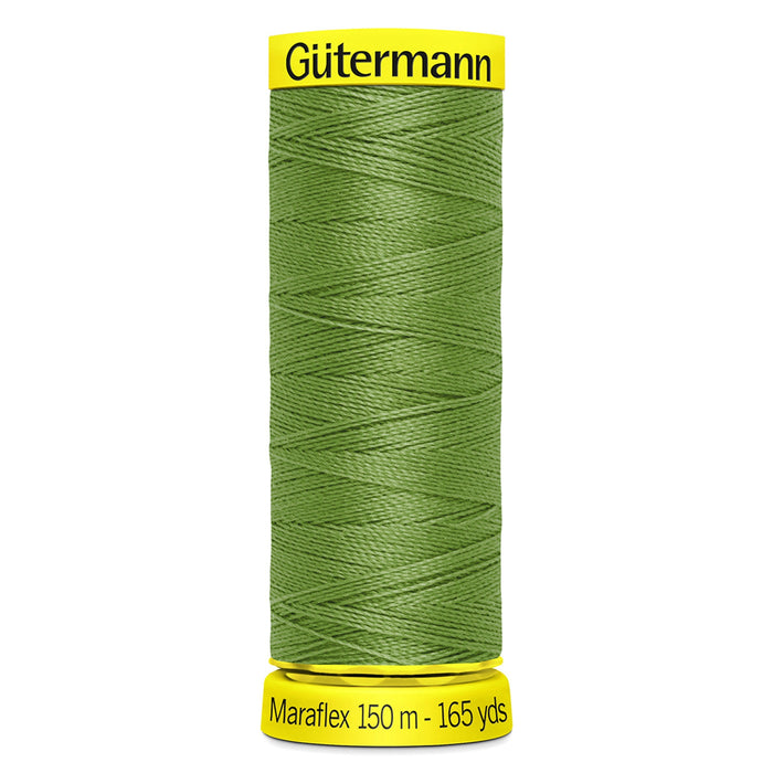 Gutermann Maraflex Stretchy Sewing Thread 150m colour 283 Mossy Green from Jaycotts Sewing Supplies
