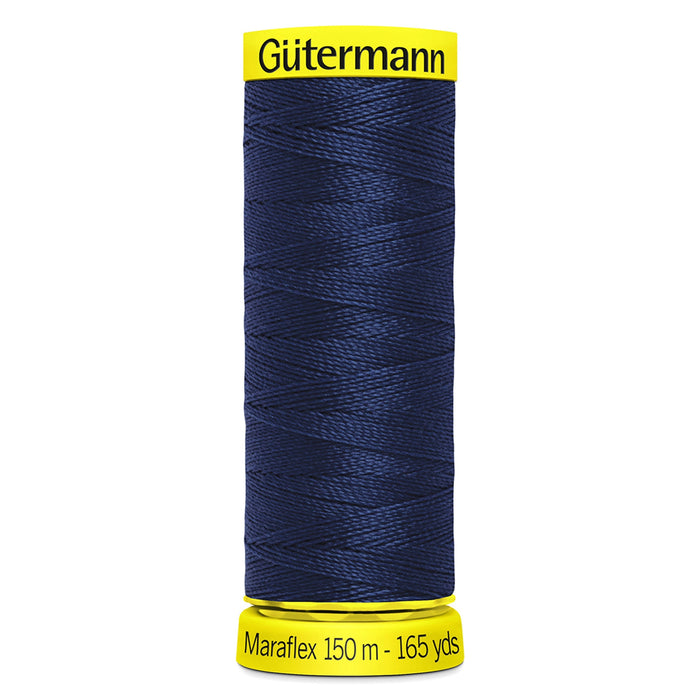 Gutermann Maraflex Stretchy Sewing Thread 150m colour 310 Midnight from Jaycotts Sewing Supplies