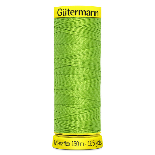 Gutermann Maraflex Stretchy Sewing Thread 150m colour 336 Chartreuse Green from Jaycotts Sewing Supplies