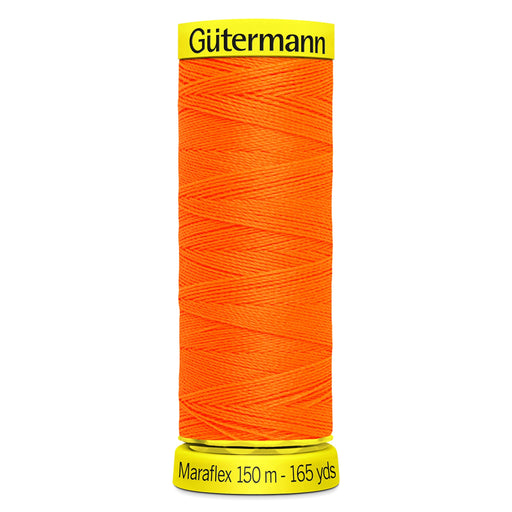 Gutermann Maraflex Stretchy Sewing Thread 150m colour 3871 Neon Orange from Jaycotts Sewing Supplies
