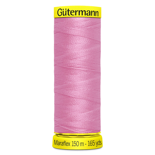 Gutermann Maraflex Stretchy Sewing Thread 150m colour 663 Rose Pink from Jaycotts Sewing Supplies