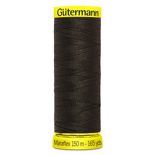 Gutermann Maraflex Stretchy Sewing Thread 150m colour 697 Dark Brown from Jaycotts Sewing Supplies