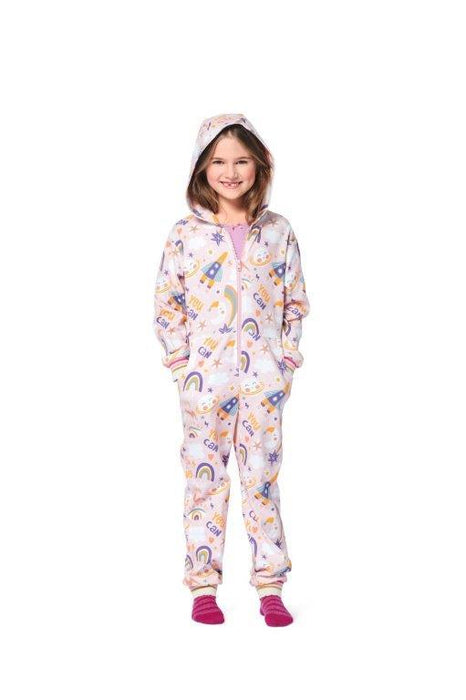 Burda Sewing Pattern 9275 Children's Hooded Jumpsuit and Onesie from Jaycotts Sewing Supplies