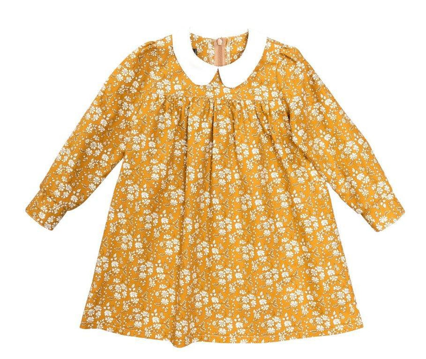 Burda Pattern 9305 Girl's Dress with Yoke – Peter Pan Collar – Hem Frill from Jaycotts Sewing Supplies