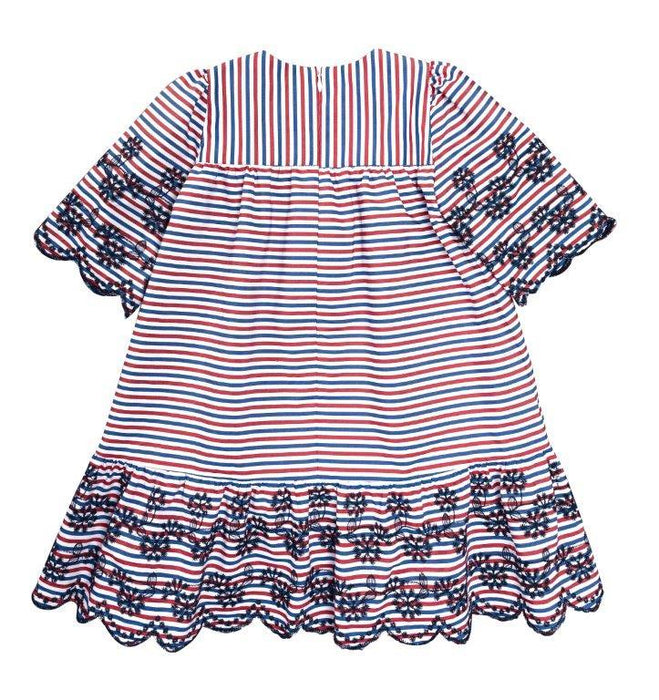 Burda Pattern 9305 Girl's Dress with Yoke – Peter Pan Collar – Hem Frill from Jaycotts Sewing Supplies