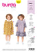 Burda Pattern 9305 Girl's Dress with Yoke – Peter Pan Collar – Hem Frill from Jaycotts Sewing Supplies