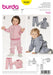 BD9349 Baby's Jogging Suit | Burda style pattern from Jaycotts Sewing Supplies