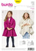 BD9353 Child's A-Line Coat | Burda style pattern from Jaycotts Sewing Supplies