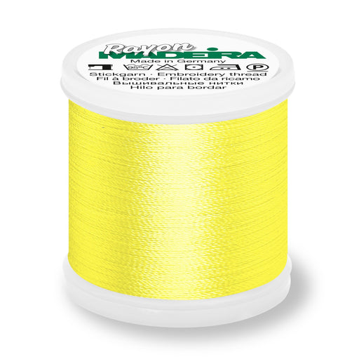 Madeira Rayon 40 Embroidery Thread 200m #1223 Yellow from Jaycotts Sewing Supplies