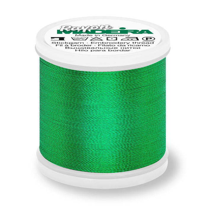 Madeira Rayon 40 Embroidery Thread 200m #1251 Bright Green from Jaycotts Sewing Supplies