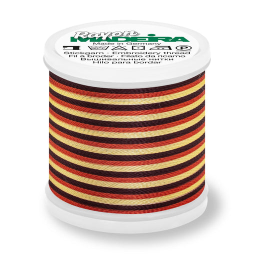 Madeira Rayon 40 Embroidery Thread 200m Multi #2054 Burgundy/Tan/Black from Jaycotts Sewing Supplies