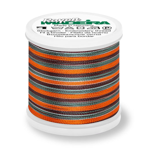 Madeira Rayon 40 Embroidery Thread 200m Multi #2144 Blues & Browns from Jaycotts Sewing Supplies