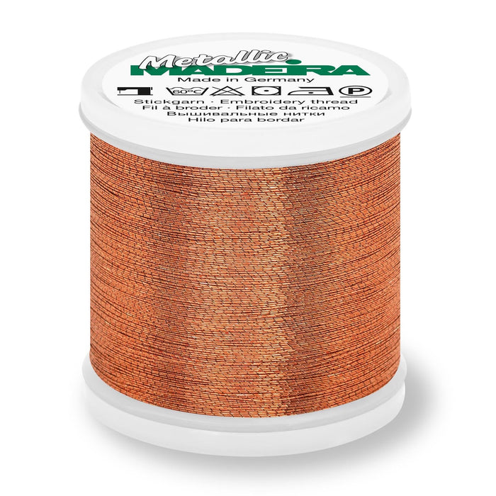 Madeira Smooth Metallic Embroidery Thread | Copper from Jaycotts Sewing Supplies