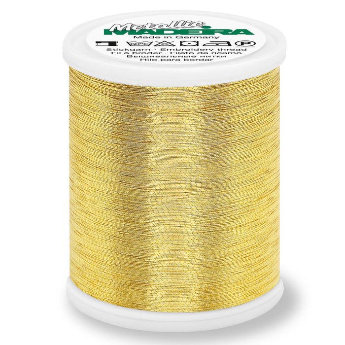 Madeira Smooth Metallic Embroidery Thread | Gold 6 from Jaycotts Sewing Supplies