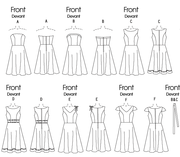 B4443 Misses' Petite Dress | Easy from Jaycotts Sewing Supplies