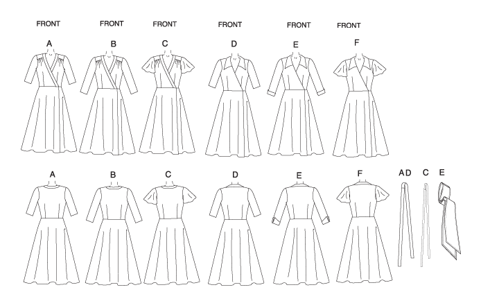 B5030 Misses' Dress, Belt & Sash | Easy from Jaycotts Sewing Supplies