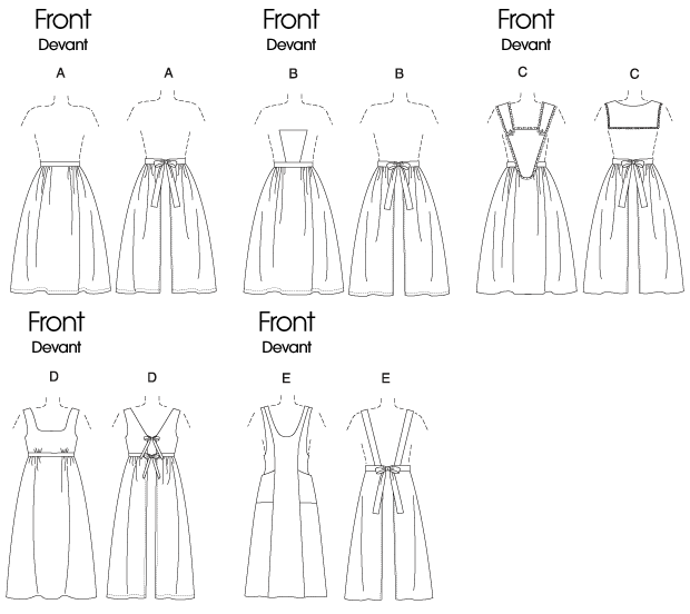 B5509 Historic Aprons from Jaycotts Sewing Supplies