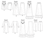 B5792 Misses' nightwear sewing pattern Top, Gown & Pants from Jaycotts Sewing Supplies