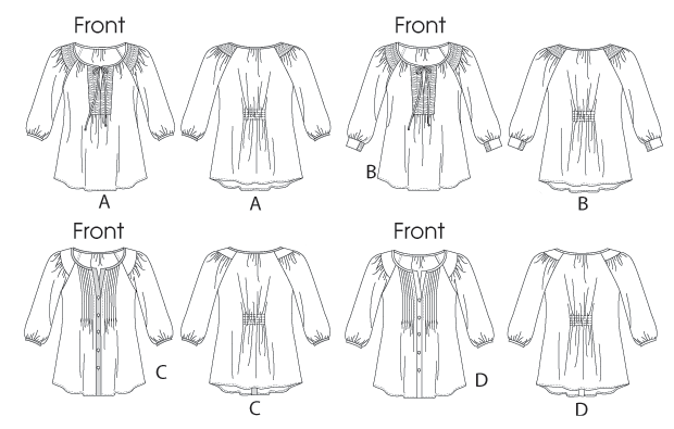 B5861 Womens' Tunic | Average from Jaycotts Sewing Supplies